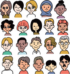 様々な人種の人々