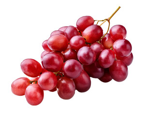 Fototapeta premium rote Weintrauben, isoliert auf weißen Hintergrund, Freisteller