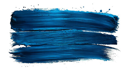 oil paint brush stroke on white and transparent background