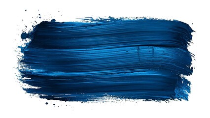 oil paint brush stroke on white and transparent background
