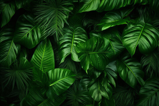 Background image of green folliage