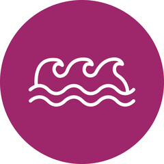 Wave Pool Vector Line White Circles Multicolors