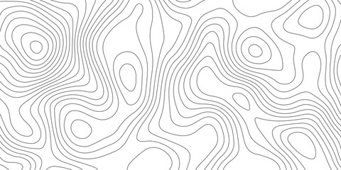 White luxury topographic lines map background .modern technology wave curve line contour map design .seamless geography grid vector illustration .