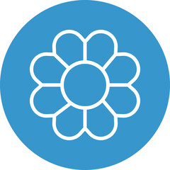 Winter Aconite Vector Line White Circles Multicolors