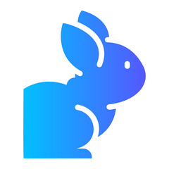 Obraz premium rabbit Gradient icon