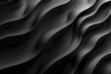 Obraz premium Abstract Black Wavy Pattern
