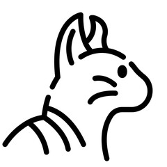 cat Line Icon