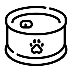 canned food Line Icon