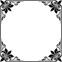 Template with decorative corner with copy space illustration