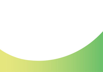 黄色〜緑グラデーションのウェーブ背景