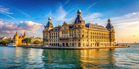 Historical Haydarpasa Port in Istanbul, Turkey , Istanbul, Haydarpasa, Port, Turkey, Historic, Architecture, Waterfront