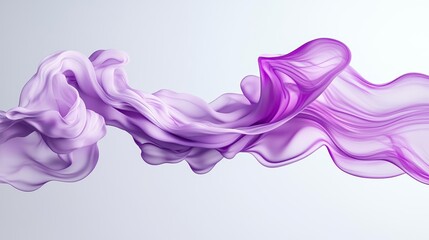 Obraz premium AI-driven abstract background, flowing violet liquid and smoke, photorealistic 3D fluid art