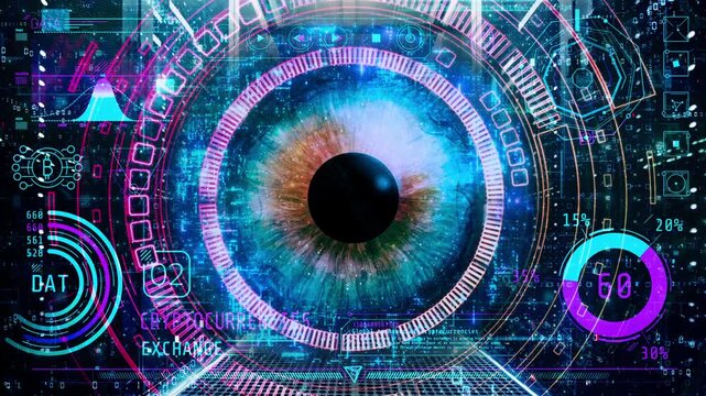 Futuristic Iris Recognition Interface Design concept