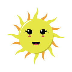 cute sun illustration