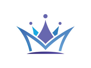 Modern Crown Logo with Sleek Lines - Minimalist Design