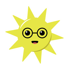 cute sun illustration