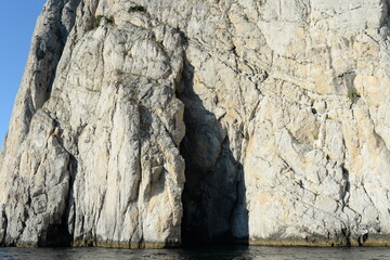 View of Cape Aya grotto, Balaklava neighborhood, Sevastopol, Crimean Peninsula