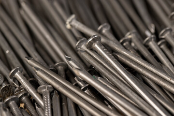 nails made of steel for working with wooden objects