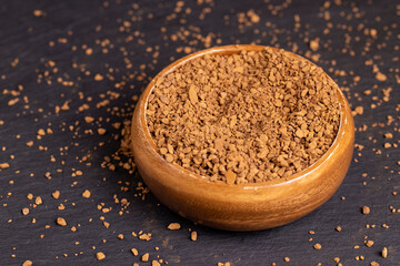 a large amount of fragrant instant coffee for making a drink