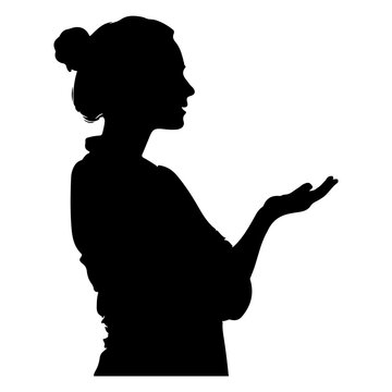 recommend clip art: vector silhouette of a Behavior Therapist
