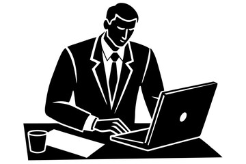 actuary silhouette vector design