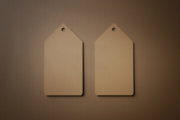 Empty 3D rendered Luxurious Product tag