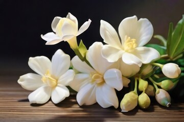 Fototapeta premium jasmine flowers and plants