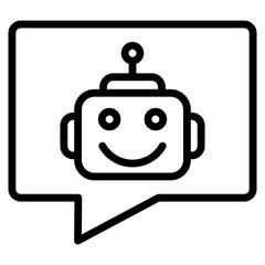 Chatbot Icon Element For Design