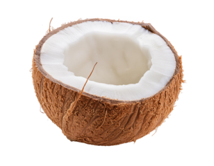 Kokosnuss, isoliert auf weißen Hintergrund, Freisteller, Transparent