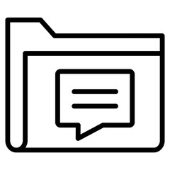 Archive Chat Icon Element For Design