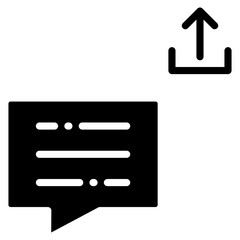 Share Chat Icon Element For Design