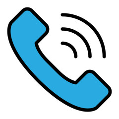 Telephone Vector Filled Icon Design