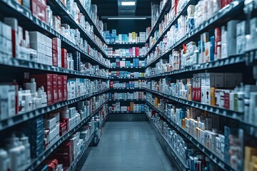 The Pharmacy Labyrinth. Maze of Medicines concept