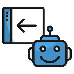 Close Sidebar Icon Element For Design