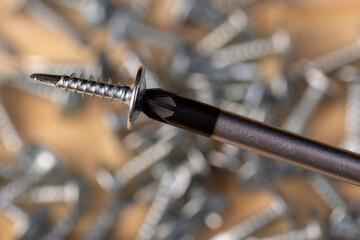 Naklejka premium steel self-tapping screws for working with wooden products