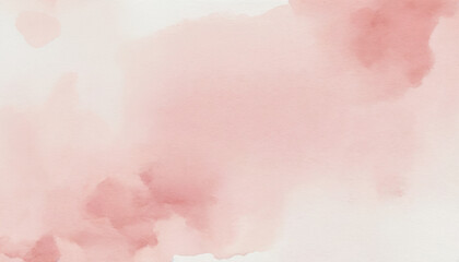 delicate pink hand painted aquarelle background with copy space