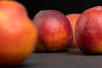 ripe and sweet nectarine fruit on the table