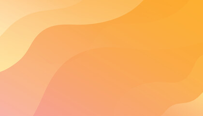 Liquid color background design. Orange elements with fluid gradient. Dynamic shapes composition. Vector illustration