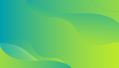 Abstract green and yellow color background. Liquid color background design. Fluid shapes composition. Eps10 vector