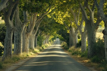 Fototapeta premium A Serene Country Road