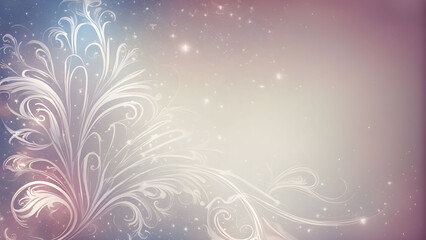 Elegant Swirls on a Soft Colorful Background