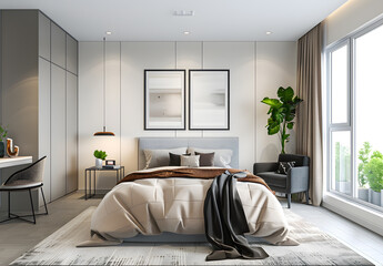 Bright and open interior decoration space