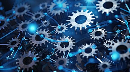 Blockchain nodes as interconnected gears