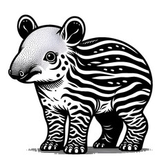 Fototapeta premium Baby tapir