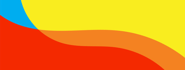 Summer colors wave background vector design. Wallpaper for banner, magazine, social media, creative album, art cover editable layout illustration template.	
