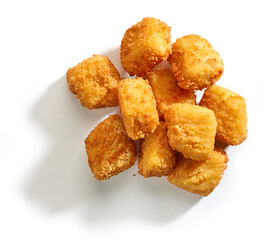 fried fish fillet nuggets