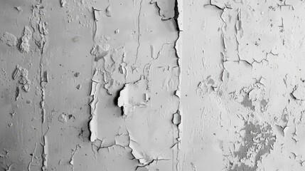 Obraz premium Grunge Gray Marks on White Textured Wall.