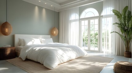 room with bed
