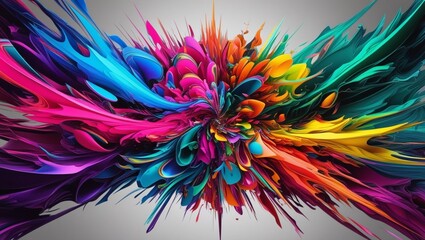 abstract background with flowers