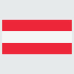 Austrian country flag vector. suitable for print media and educational materials